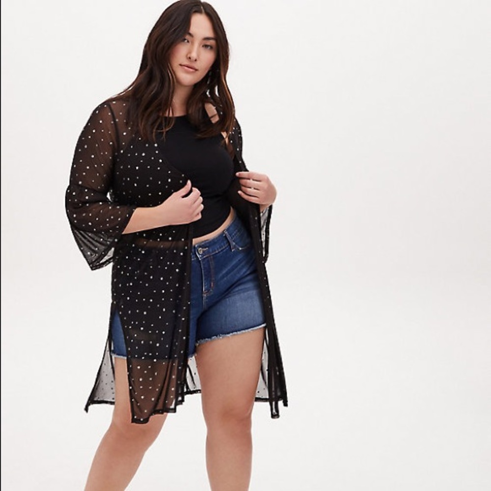 Torrid size 00/0 Stars & moons kimono